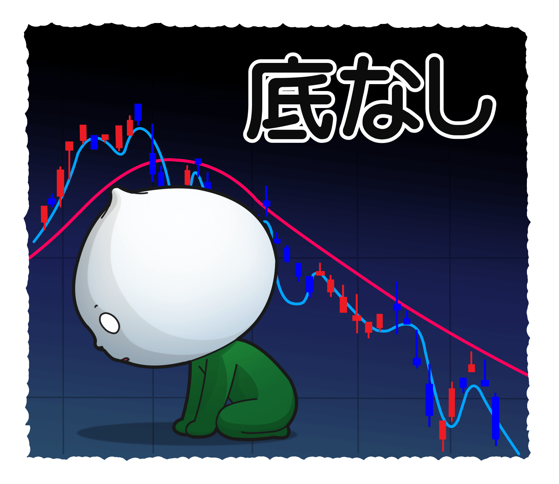 下落中の株